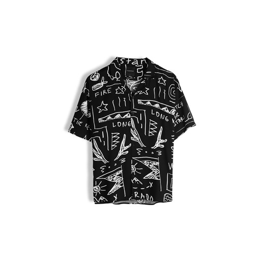 Gate koszula męska na lato z krótkim rękawem z wiskozy 