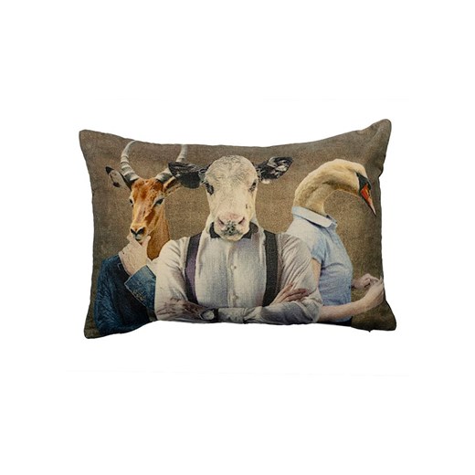 Mars &amp; More Poduszka &quot;Preppy antelope&quot; w kolorze brązowym - 40 x 60 cm ze sklepu Limango Polska w kategorii Kołdry i poduszki - zdjęcie 179756981