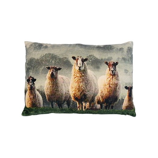 Mars &amp; More Poduszka &quot;Sheep in grass&quot; w kolorze beżowym - 40 x 60 cm ze sklepu Limango Polska w kategorii Kołdry i poduszki - zdjęcie 179756983