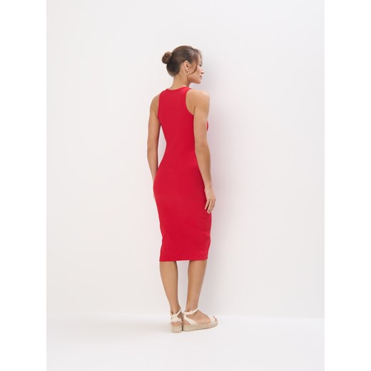 Sukienka Mohito midi elegancka z dekoltem halter bez rękawów