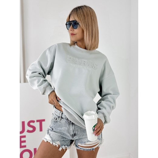bluza fivora jasnobłekitna one size ze sklepu UBRA w kategorii Bluzy damskie - zdjęcie 179760484