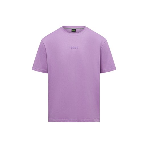 BOSS Green Koszulka męska - Tee Mężczyźni Bawełna bzowy jednolity ze sklepu vangraaf w kategorii T-shirty męskie - zdjęcie 179763014