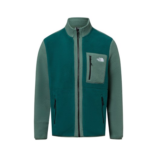 The North Face Męska kurtka polarowa - Yumiori Full Zip Mężczyźni Sztuczne włókno seledynowy jednolity ze sklepu vangraaf w kategorii Bluzy męskie - zdjęcie 179763033
