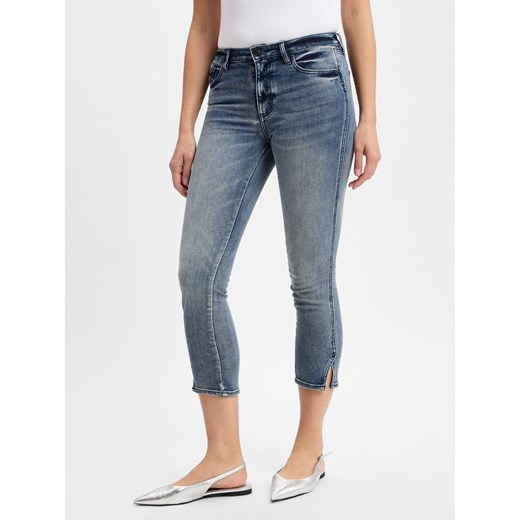 Armani Exchange Dżinsy skinny Kobiety blue stone jednolity ze sklepu vangraaf w kategorii Jeansy damskie - zdjęcie 179763081
