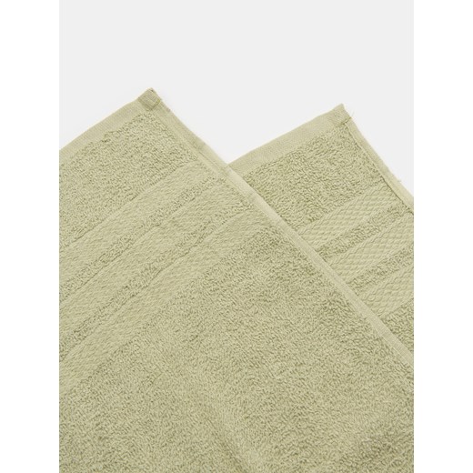 Sinsay - Ręczniki bawełniane 2 pack - zielony Sinsay One Size Sinsay