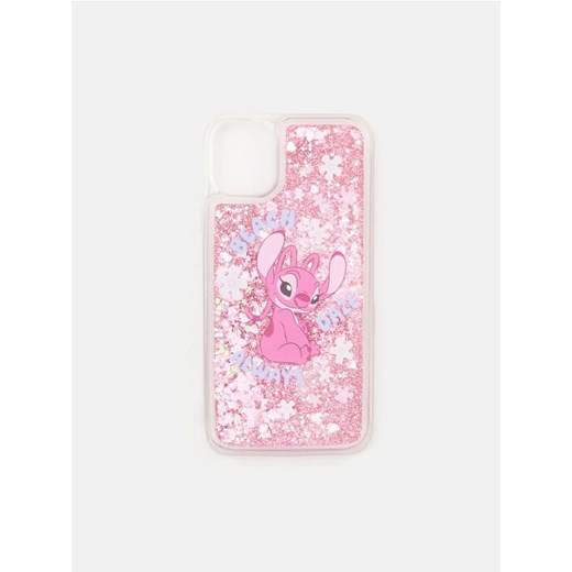 Sinsay - Etui na iPhone 11/XR z różowym brokatem Stitch - różowy ze sklepu Sinsay w kategorii Etui - zdjęcie 179765224