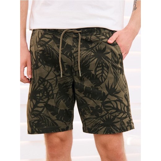 Sinsay - Szorty jogger - zielony Sinsay 28 Sinsay