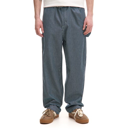 Cropp - Spodnie baggy w granatowe paski - granatowy ze sklepu Cropp w kategorii Spodnie męskie - zdjęcie 179765710