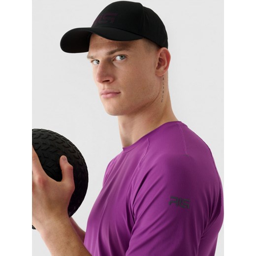Męska czapka z daszkiem 4F x Robert Lewandowski RL9SAW24ACABM392 - czarna Rl9 S/M Sportstylestory.com promocja