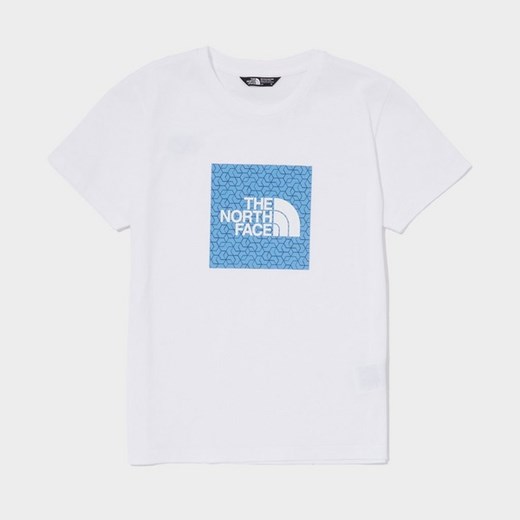 THE NORTH FACE T-SHIRT BOX GEO T WHITE/BLUE B ze sklepu JD Sports  w kategorii T-shirty chłopięce - zdjęcie 179766880