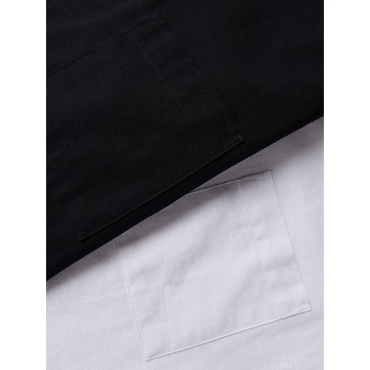 Reserved - Koszula regular z dodatkiem lnu - czarny Reserved XXL Reserved