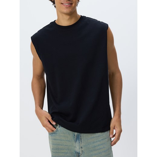 Reserved - Bawełniany tank top - czarny Reserved M Reserved