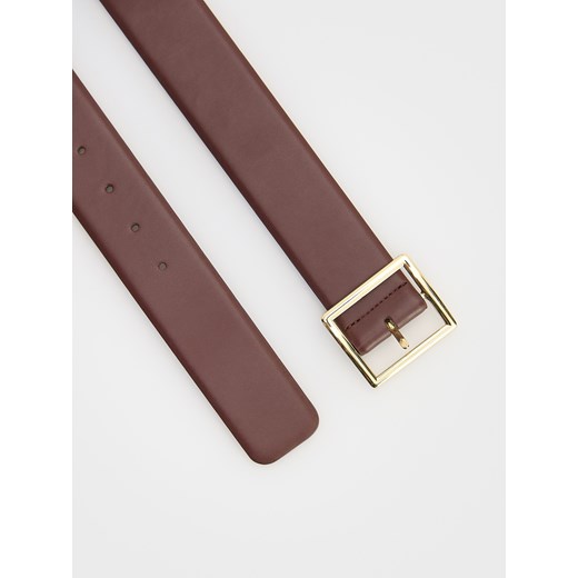 Reserved - Pasek z klamrą - brązowy Reserved XS Reserved