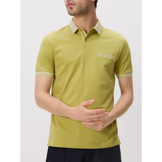 Reserved - Koszulka polo slim - limonkowy Reserved S Reserved