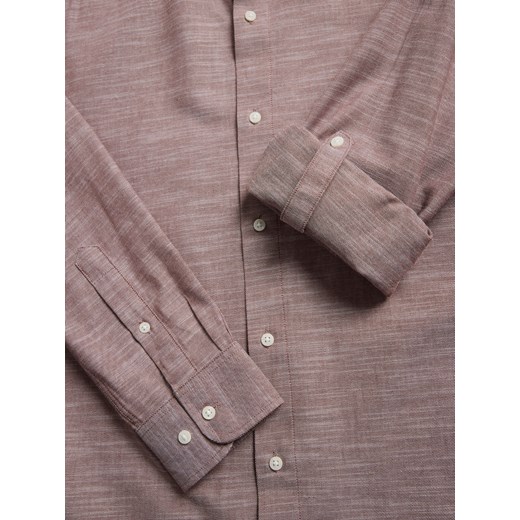 Reserved - Bawełniana koszula regular fit - bordowy Reserved XS Reserved