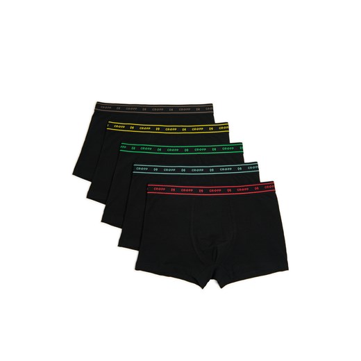 Cropp - 5 pack czarnych bokserek basic - czarny ze sklepu Cropp w kategorii Majtki męskie - zdjęcie 179770384