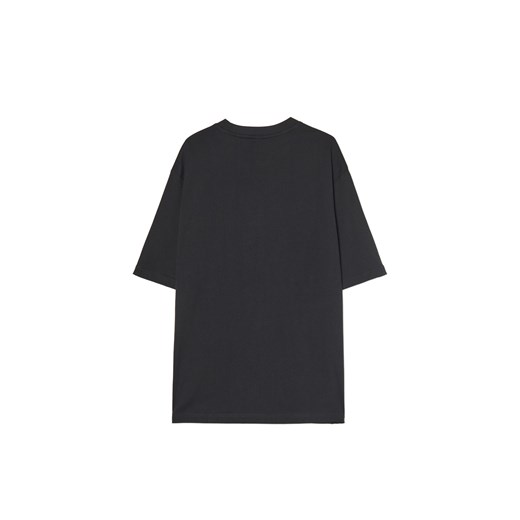 Cropp - Czarny T-shirt z nadrukiem - czarny Cropp S Cropp