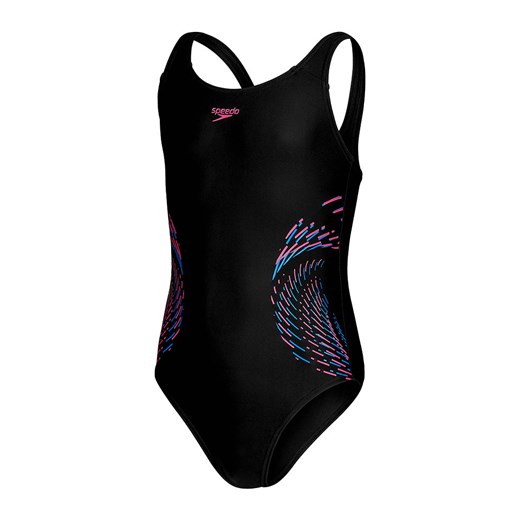 Speedo Strój kąpielowy "Eco" w kolorze czarno-różowo-niebieskim Speedo 128 okazyjna cena Limango Polska