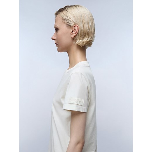 Napapijri Koszulka &quot;Castor&quot; w kolorze kremowym Napapijri S okazja Limango Polska