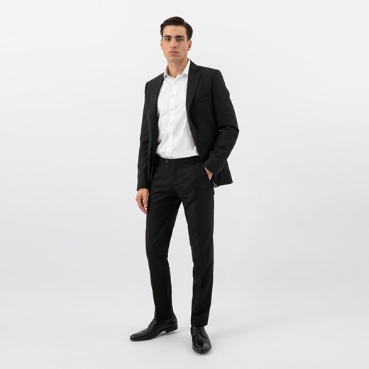 Wojas Czarne Eleganckie Półbuty Męskie Ze Skóry Licowej ze sklepu Wojas w kategorii Buty eleganckie męskie - zdjęcie 179775221