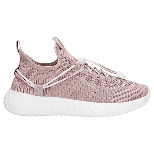 Różowe Materiałowe Sneakersy Relaks Na Lekkiej Białej Podeszwie ze sklepu Wojas w kategorii Buty sportowe damskie - zdjęcie 179775774