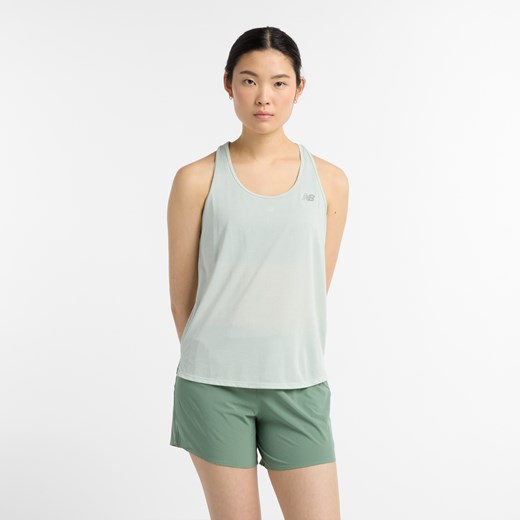 Koszulka damska New Balance WT41250CY2 – miętowa ze sklepu New Balance Poland w kategorii Bluzki damskie - zdjęcie 179778550