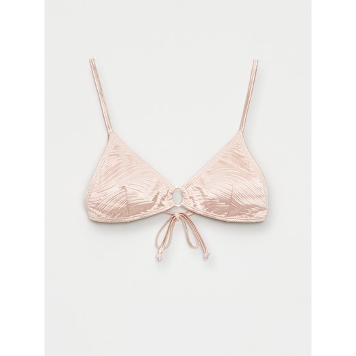 Mohito - Błyszcząca góra od bikini - beżowy Mohito 34 Mohito