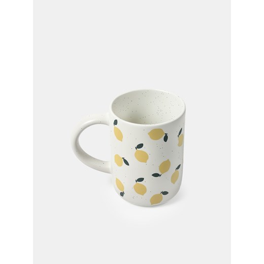 Sinsay - Kubek delikatnie nakrapiany z motywem owocowym - czerwony Sinsay One Size Sinsay