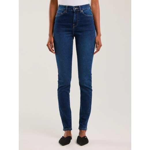 Jeansy damskie skinny z wysokim stanem niebieskie Clara 358 ze sklepu Big Star w kategorii Jeansy damskie - zdjęcie 179783274