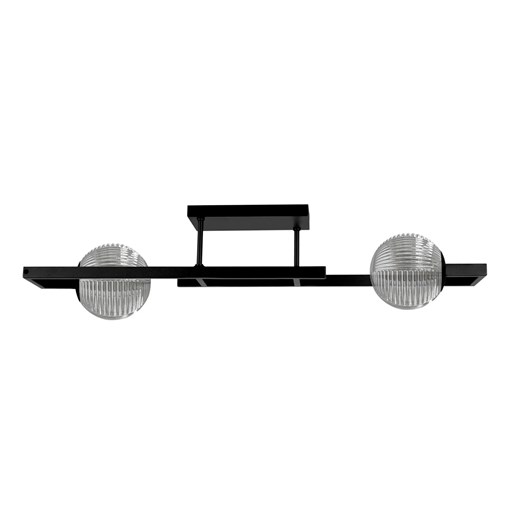 Sufitowa lampa z dwoma kloszami grafitowa M2-S23 ze sklepu Edinos.pl w kategorii Lampy sufitowe - zdjęcie 179783992