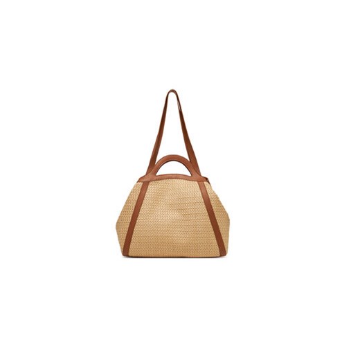 Shopper bag brązowa Coccinelle duża na ramię