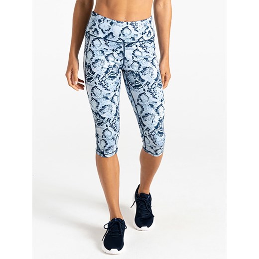 Dare 2b Legginsy sportowe &quot;Influential II&quot; w kolorze biało-niebieskim ze sklepu Limango Polska w kategorii Spodnie damskie - zdjęcie 179787882