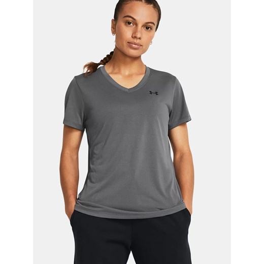 Under Armour Koszulka sportowa &quot;Tech&quot; w kolorze antracytowym ze sklepu Limango Polska w kategorii Bluzki damskie - zdjęcie 179788070