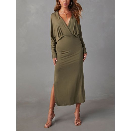 Sukienka La Angels z elastanu z długimi rękawami 