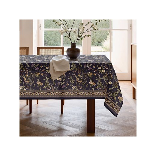 Mint Rugs Obrus &quot;Floral Oria&quot; w kolorze granatowo-zielonym ze sklepu Limango Polska w kategorii Obrusy i bieżniki - zdjęcie 179788762