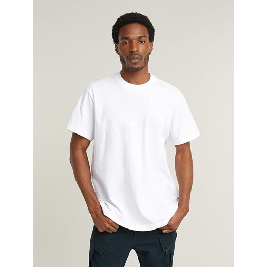 G-Star Koszulka w kolorze białym ze sklepu Limango Polska w kategorii T-shirty męskie - zdjęcie 179789032