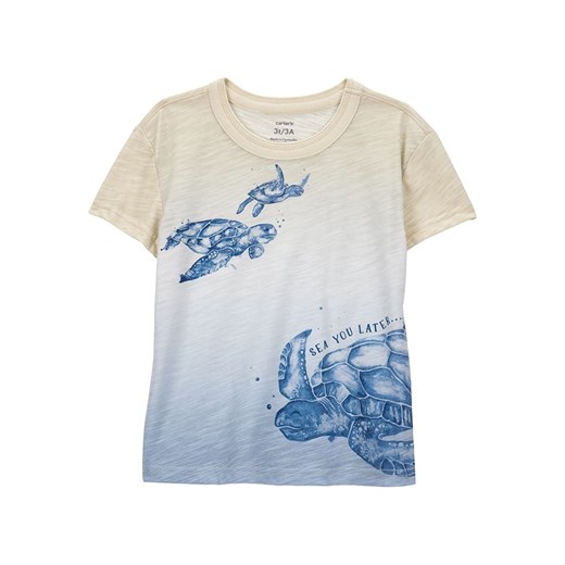 carter&apos;s Koszulka w kolorze beżowo-niebieskim ze sklepu Limango Polska w kategorii T-shirty chłopięce - zdjęcie 179789161