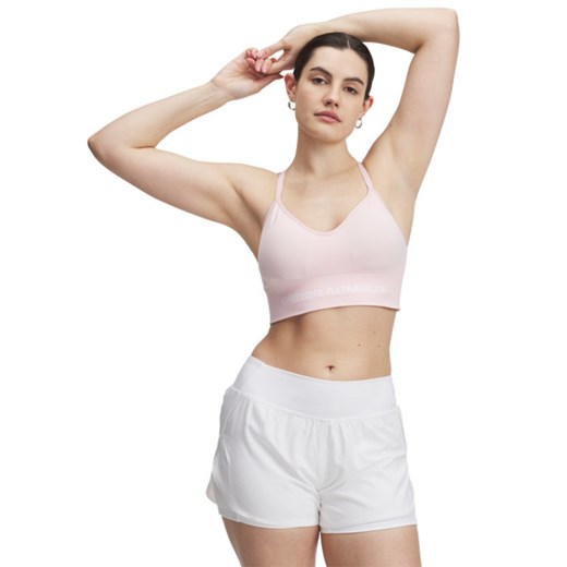 Biustonosz treningowy Under Armour Vanish Seamless Low Bra - różowy ze sklepu Sportstylestory.com w kategorii Biustonosze - zdjęcie 179792342