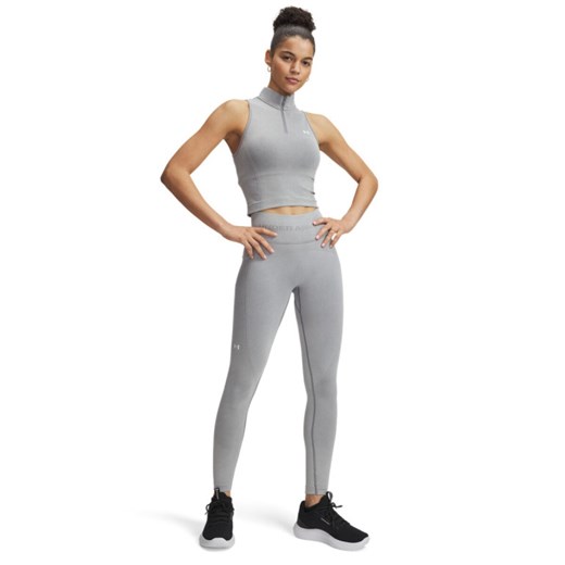 Damskie legginsy treningowe Under Armour Vanish Seamless Washed Leg - szare ze sklepu Sportstylestory.com w kategorii Spodnie damskie - zdjęcie 179792360