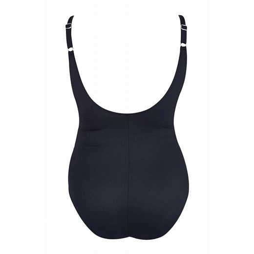 Jednoczęściowy strój kąpielowy wiązany po boku Plus Size L4615/5, Kolor czarno-biały, Rozmiar 40C, Lorin ze sklepu Primodo w kategorii Stroje kąpielowe - zdjęcie 179794584