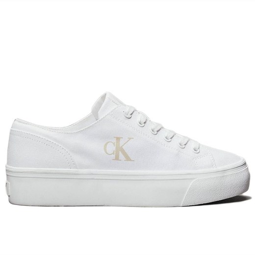 Buty Calvin Klein Vulc Flatform Low CV MG YW0YW01763-01W - białe Calvin Klein 38 streetstyle24.pl
