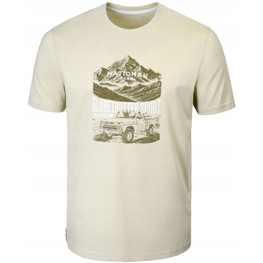 T-Shirt (Koszulka) Męska - Pako Jeans - Beżowa, Retro Nadruk TSPJNS8parkBZ ze sklepu JegoSzafa.pl w kategorii T-shirty męskie - zdjęcie 179796514