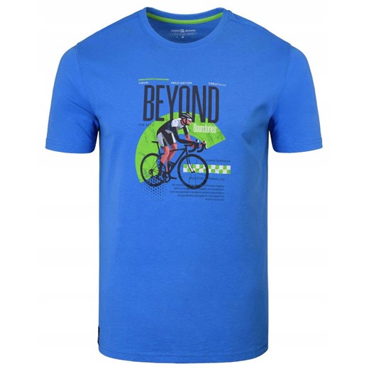 T-Shirt (Koszulka) Męska - Pako Jeans - Niebieska, Kolarz TSPJNS7beyondNB ze sklepu JegoSzafa.pl w kategorii T-shirty męskie - zdjęcie 179796633