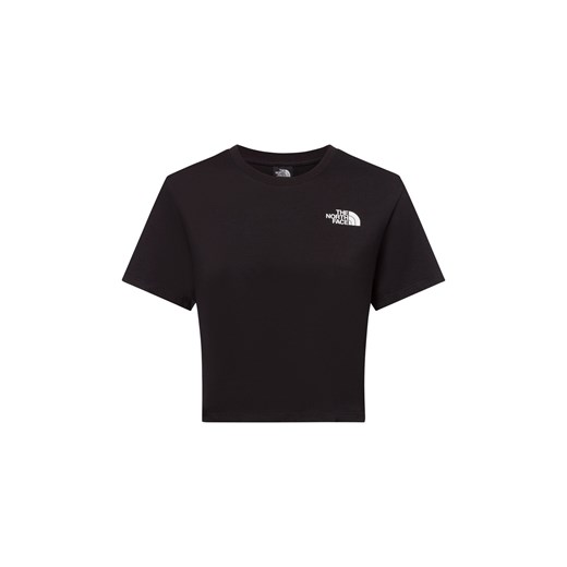 The North Face Koszulka damska - Simple Dome Cropped Kobiety Bawełna czarny jednolity ze sklepu vangraaf w kategorii Bluzki damskie - zdjęcie 179796712