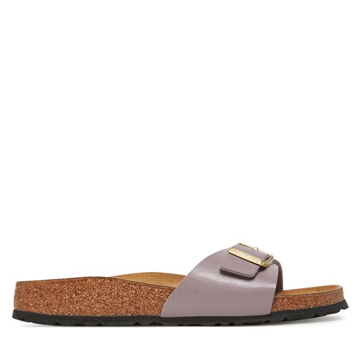 Klapki damskie BIRKENSTOCK na płaskiej podeszwie na lato bez zapięcia casual
