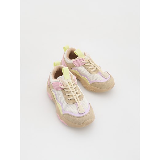 Reserved - Sneakersy ze stoperem - kremowy ze sklepu Reserved w kategorii Buty sportowe dziecięce - zdjęcie 179797740