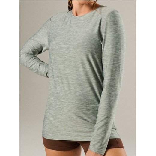 Sinsay - Koszulka sportowa z długim rękawem - zielony ze sklepu Sinsay w kategorii Bluzki damskie - zdjęcie 179798842