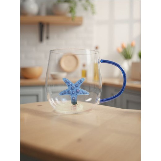 Sinsay - Kubek z elementem 3d - błękitny ze sklepu Sinsay w kategorii Kubki - zdjęcie 179798872