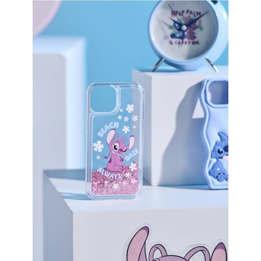 Sinsay - Etui na iPhone 15 z różowym brokatem Stitch - różowy ze sklepu Sinsay w kategorii Zabawki - zdjęcie 179798882