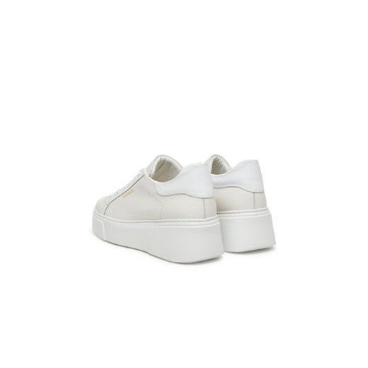 Buty sportowe damskie Aigner sneakersy białe na wiosnę wiązane